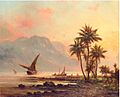 Fisherman and their craft on the Rio Guarico (c.1850) Fritz Melbye