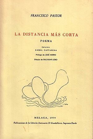 Archivo:Francisco Pastor, portada de "La distancia más corta".