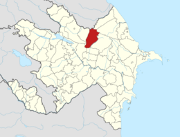 Gabala District in Azerbaijan.svg