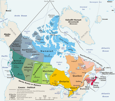 Archivo:Geopolitical map of Canada