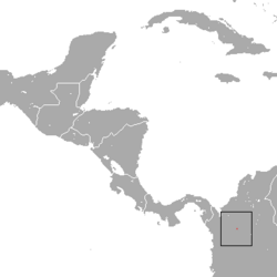 Distribución de la zarigüeya de Handley