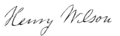 Henry Wilson Signature
