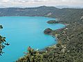 Lago de coatepeque de color
