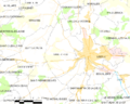 Map commune FR insee code 14574