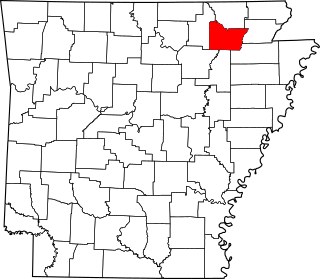 Map of Arkansas highlighting Lawrence County.svg