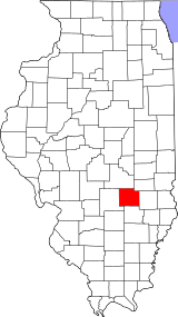 Map of Illinois highlighting Effingham County.svg