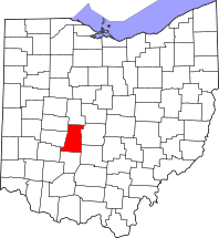 Map of Ohio highlighting Madison County.svg
