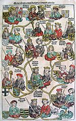 Archivo:Nuremberg chronicles - Genealogy of Henry II (CLXXXVIv)