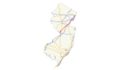 US Route 1 (NJ) map