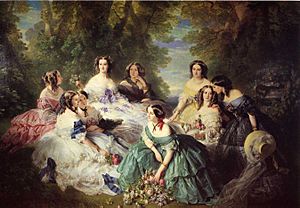 Archivo:Winterhalter Franz Xavier The Empress Eugenie Surrounded by her Ladies in Waiting