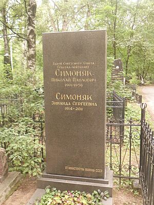 Archivo:Могила Героя Советского Союза Николая Симоняка