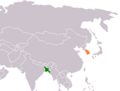 Bangladesh South Korea Locator