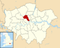 Camden UK locator map