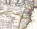 Carte Nouvelle-france et 13 colonies en 1710