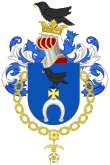 Coat of Arms of Ignacy Mościcki (Chilean Order of Merit).svg