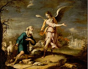 Archivo:Cornelis Schut III - Shepherd and Archangel in an Extensive Landscape