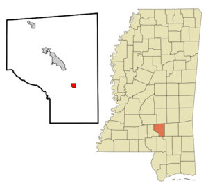 Archivo:Covington County Mississippi Incorporated and Unincorporated areas Seminary Highlighted