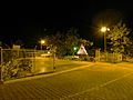 En la noche , parque municipal.