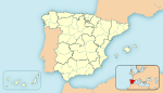 San Fernando ubicada en España