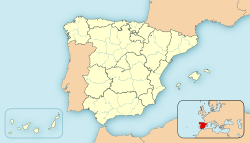 A Frieira ubicada en España