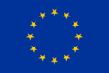 European flag, upside down