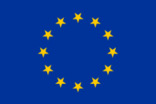 European flag, upside down
