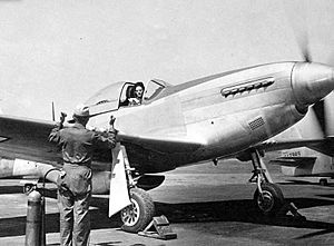 Archivo:Florene Watson in her P-51