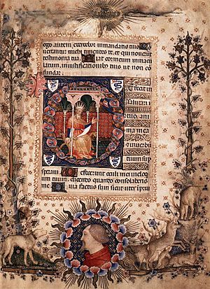 Archivo:Giovannino de' grassi, Psalm 118-81, Biblioteca Nazionale, Florence