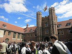 Graduation day, Queens' College, Cambridge