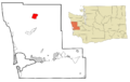 Grays Harbor County Washington Incorporated and Unincorporated areas Neilton Highlighted