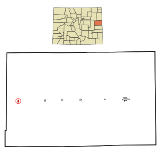 Kit Carson County Colorado Incorporated and Unincorporated areas Flagler Highlighted.svg