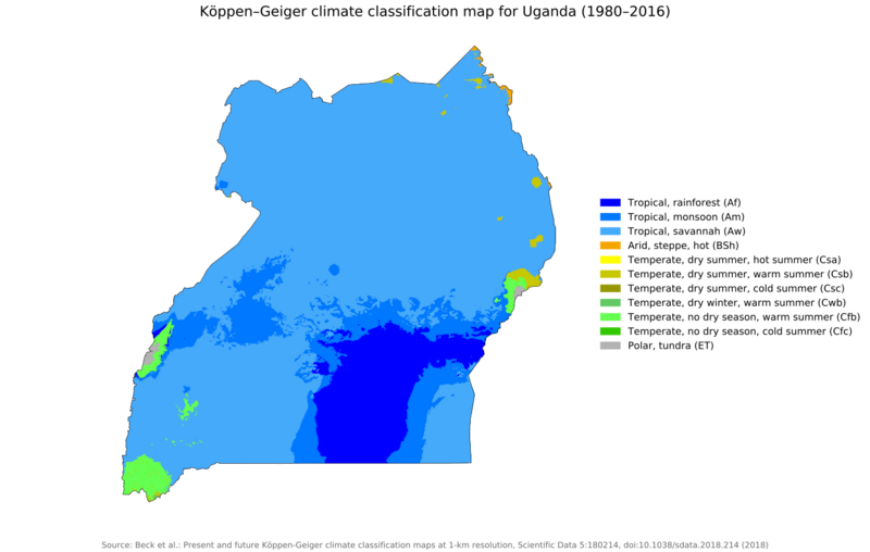 Koppen-Geiger Map UGA present