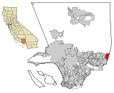 LA County Incorporated Areas Claremont highlighted.svg