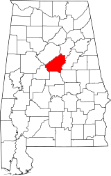 Map of Alabama highlighting Shelby County.svg