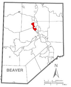 Map of Patterson Township, Beaver County, Pennsylvania Highlighted.png