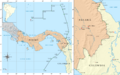 Mapa de la frontera Colombia-Panamá