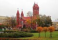 Minsk. Autumn view to Church of Saints Simon and Helena