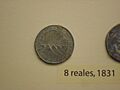 Moneda de 8 reales. RFCentA. 1833