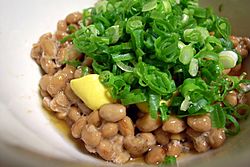 Archivo:Natto, with welsh onion and karashi by yoppy