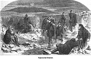 Archivo:Night in the Trenches. George Dodd. Pictorial history of the Russian war 1854-5-6
