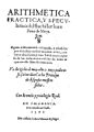 Pérez de Moya, Juan – Arithmetica practica y speculativa, 1562 – BEIC 141522
