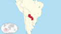 Paraguay in its region.