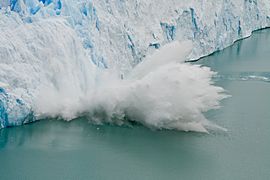Perito Moreno Glacier ice fall