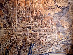 Archivo:Plano de la Ciudad de Quito hacia 1805. Atribuído a Juan Pío Montúfar.