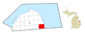 Sherman Township (Huron), MI location.png