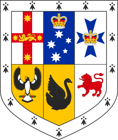 Shield of arms of Australia