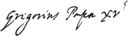 Firma de Gregorio XV